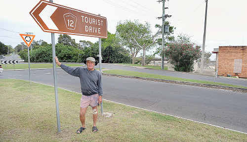 Gareth Wynn is unimpressed with where the Tourist Drive trail ends. Gareth Wynn is unimpressed with where the Tourist Drive trail ends.